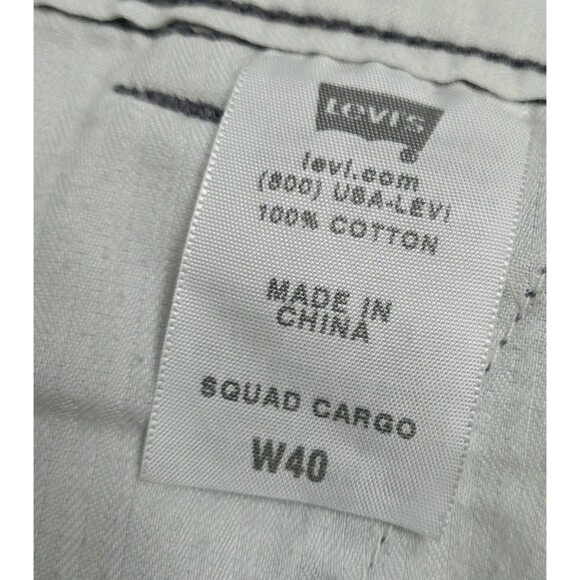 Levi's Squad Cargo Shorts Men’s 49 Gray Camouflage 11" Inseam Classic Style - Picture 6 of 10